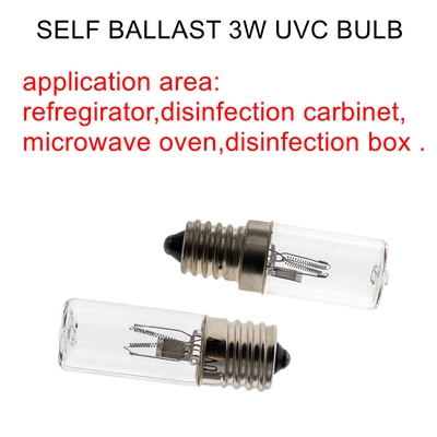 0.29A Bohlam Lampu UVC Kuat 4W Self Ballast UV Ozon Lampu Kuman