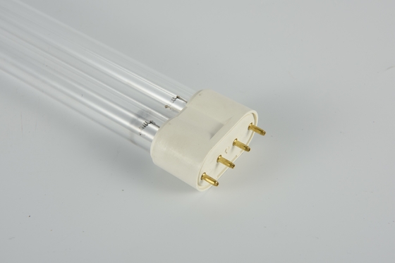 H Type 40W Glass UVC Light Tubes 185nm UV Ozone Disinfeksi Lamp Untuk Udara