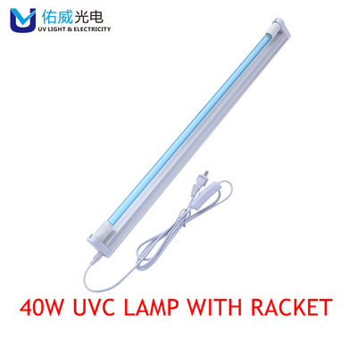 Lampu Braket Desinfeksi UVC 40w Penggunaan Instan Dengan Kawat Dan Steker G40T6L