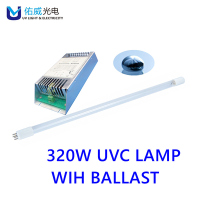 Lampu UVC 320w Dengan Ballast Lingkungan Kerja Suhu Tinggi G13