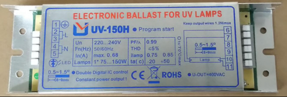 H Bentuk Lampu Kuman Kuman Ballast Elektronik Untuk Lampu UV 150W