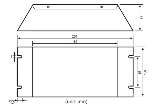 Ballast Elektronik Peredupan 320W Untuk Reaktor Lampu Kuman Amalgam Ganda