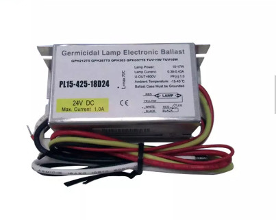 24V DC Electronic UVC Lamp Ballast Sterilizer 18w 4 Pin Untuk T5