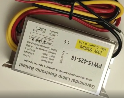 24V DC Electronic UVC Lamp Ballast Sterilizer 18w 4 Pin Untuk T5