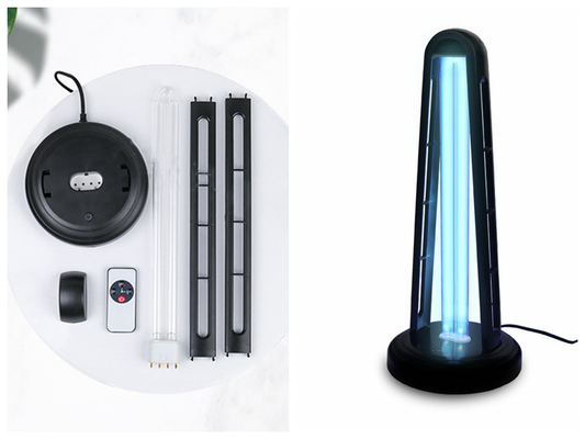 lampu meja ultraviolet uv 38w yang dapat dilepas dengan remote control