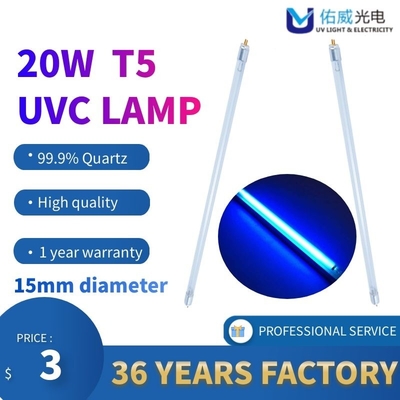Sisi Ganda T5 UV Lampu LED Disinfeksi Bohlam Sterilisasi Tabung Lurus