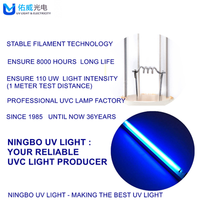 G13 UVC Disinfeksi Lampu T8 UV Sterilizer Wall Mount Sterilisasi