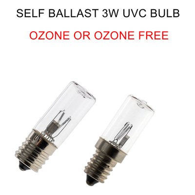 Kabinet Disinfeksi Virus Ozon E14 UVC Light Bulb Self Ballast
