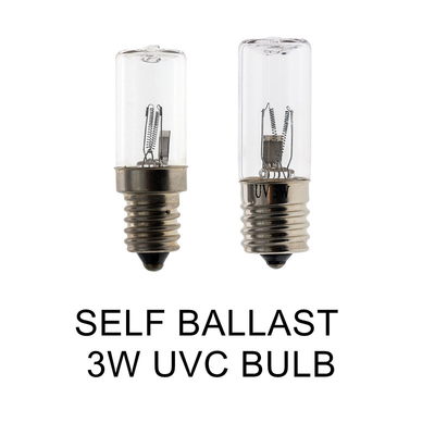Kabinet Disinfeksi Virus Ozon E14 UVC Light Bulb Self Ballast