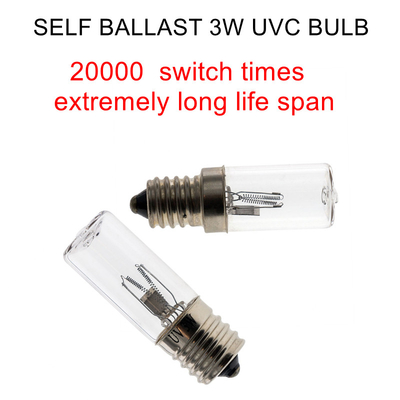 4W Ozon UVC Kabinet Cahaya Disinfeksi Bakteri E14 Sinar UV