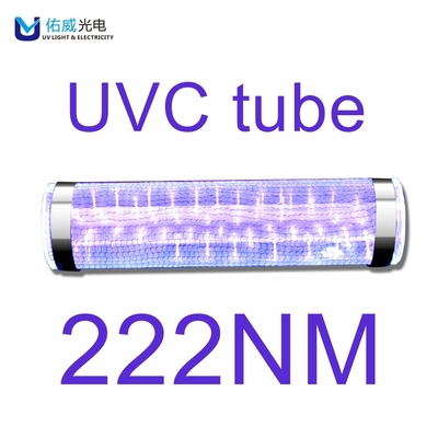 Lurus 222 nm Ultraviolet Light UV Germicidal Lamp Untuk bandara