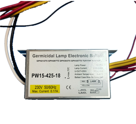15w Besi Lampu UV Elektronik Ballast 220v - 240v Untuk Disinfeksi UVC