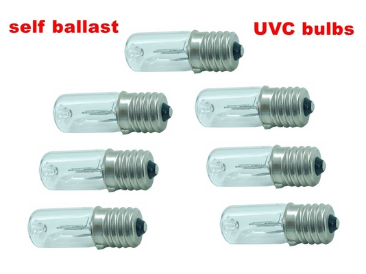 10V 12V DC Inverter UV Lampu Kuman Penyakit 3W Self Ballasted E17 Lamp Holder